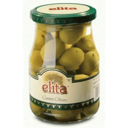 Elita Groene olijven gevuld met knoflook 350 gr