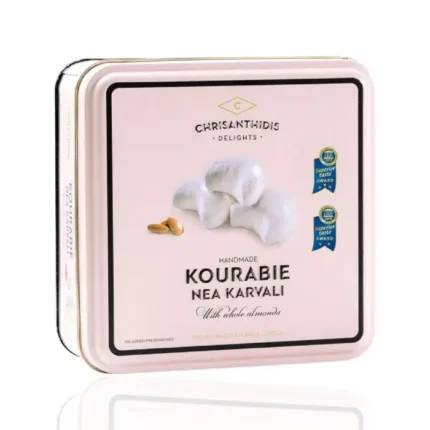 Chrisanthidis Kourabiedes Amandel Luxe cadeau 450 gr (metal doos)