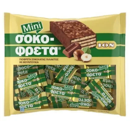ION mini chocofreta hazelnoot 210 gr