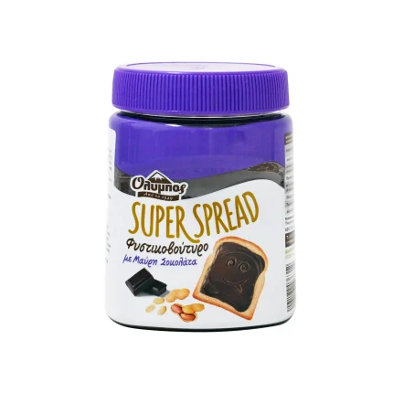 Olympos Superspread Pindakaas met Pure Chocolade 350 gr