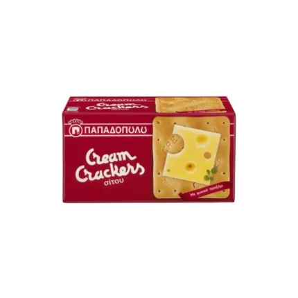 Papadopoulou Cream Crackers Tarwe (Sitou) 140 gr