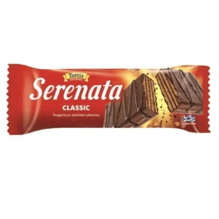 Serenata melkchocolade wafels 33 gr