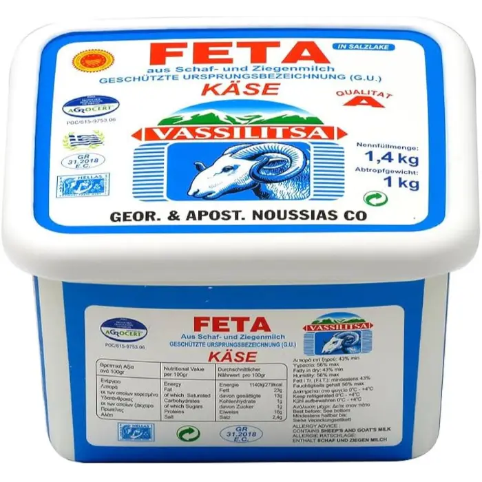 Vassilitsa Feta in wei 1 kg