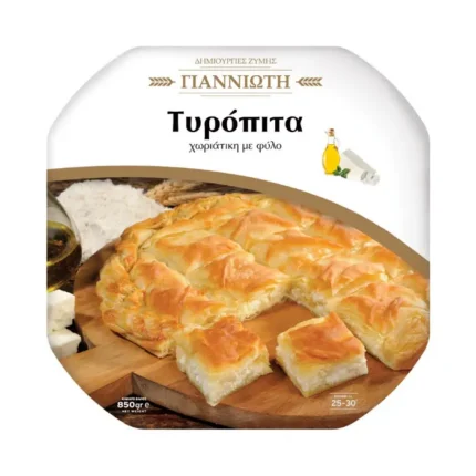 Giannioti Tyropita Choriatiki rond met Filo 850 gr