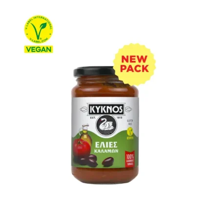 Kyknos Tomatenpuree met Kalamata Olijven ÔÇô 350 gr